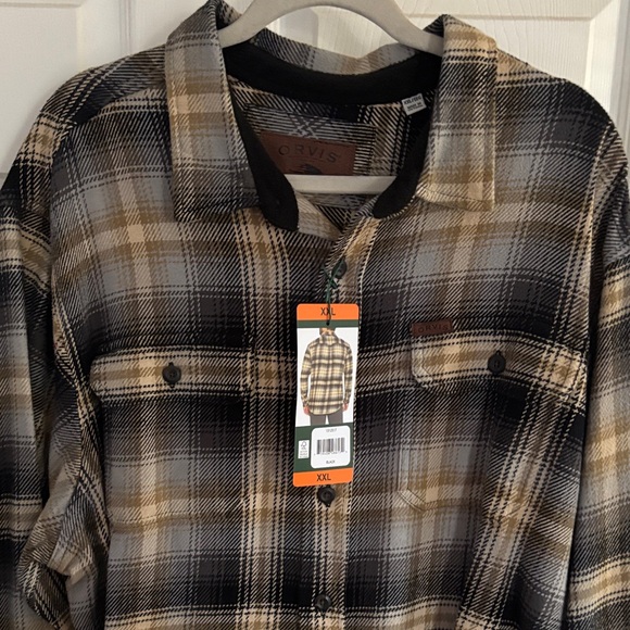 Orvis Other - Orvis Black and Tan Plaid Shirt